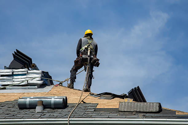 Professional Flat Roof Repair technician working in Bloxom, VA